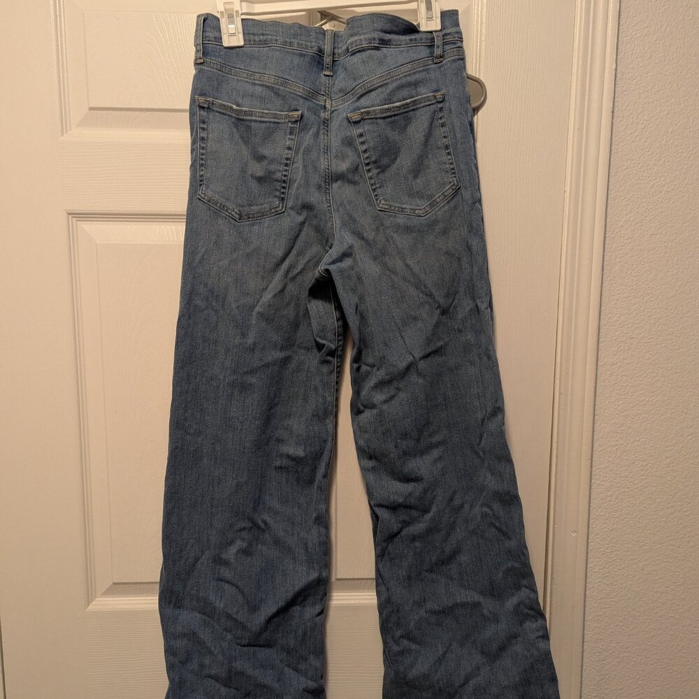 FRAME Le Slim Palazzo High Waist Wide Leg Jeans - Picture 5 of 9